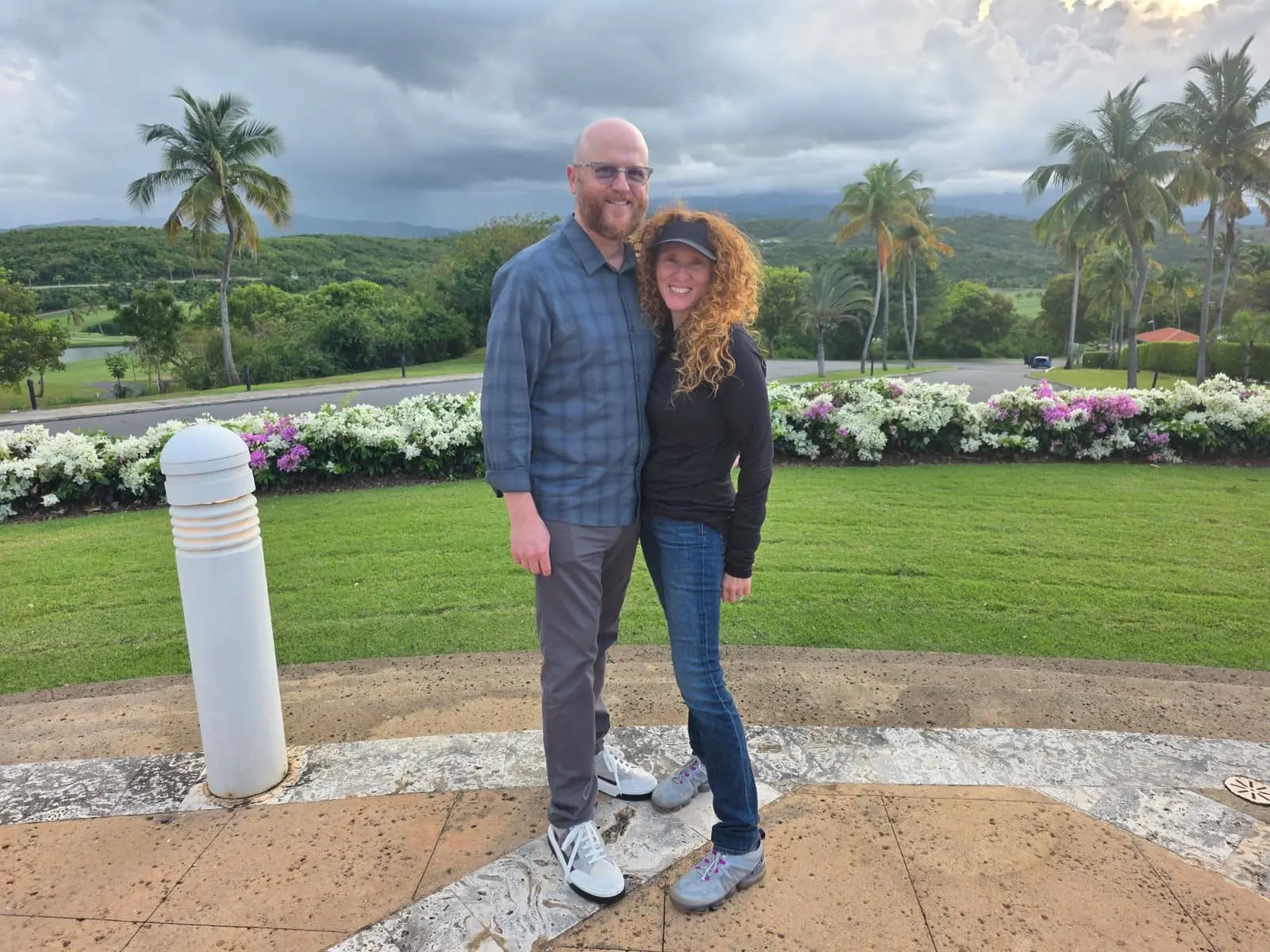 Dr. Roslyn Migdale and her husband Jayson Elliott on vacation in Puerto Rico